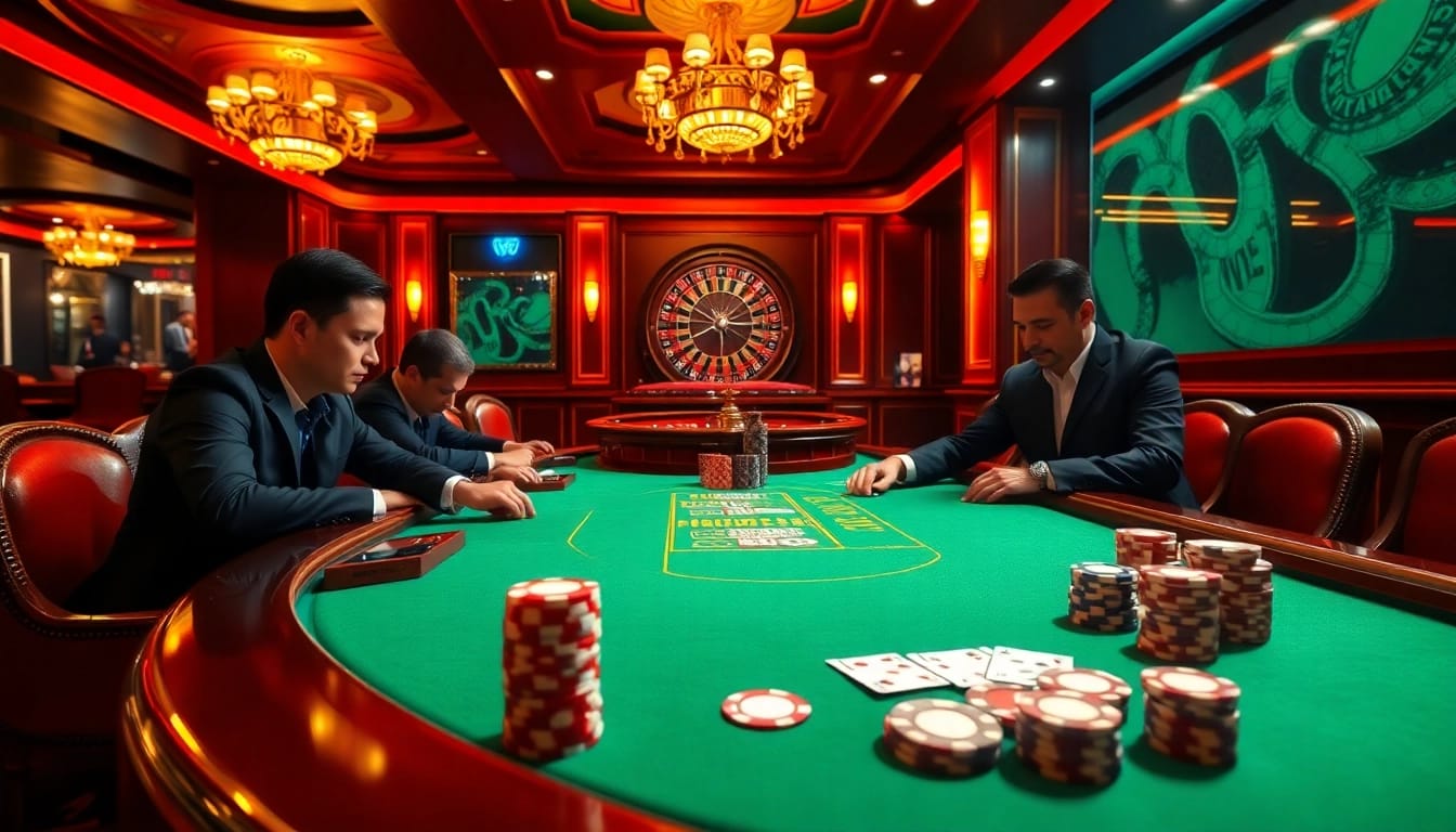Play poker at ONE88 with luxurious chips and an elegant casino atmosphere.