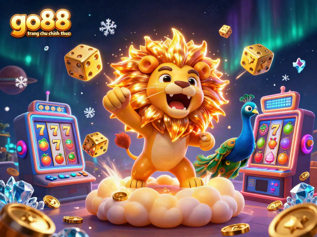 Experience thrilling gaming adventures with go88 trang chu chinh thuc in this vibrant casino illustration.