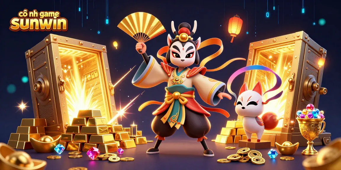 Engage with the cổng game sunwin for thrilling gaming experiences in a vibrant 3D casino setting.