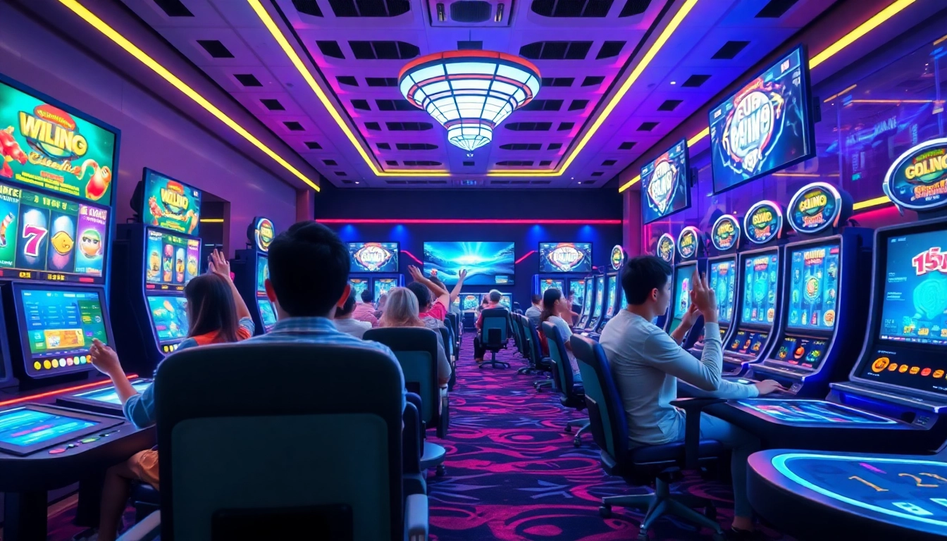 Engaging online gaming experience at ev88win.live showcasing vibrant casino atmosphere