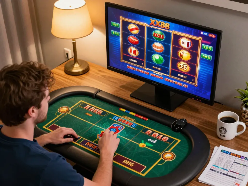 Players enjoying an immersive online gaming experience through XX88's platform, highlighting engaging gameplay.