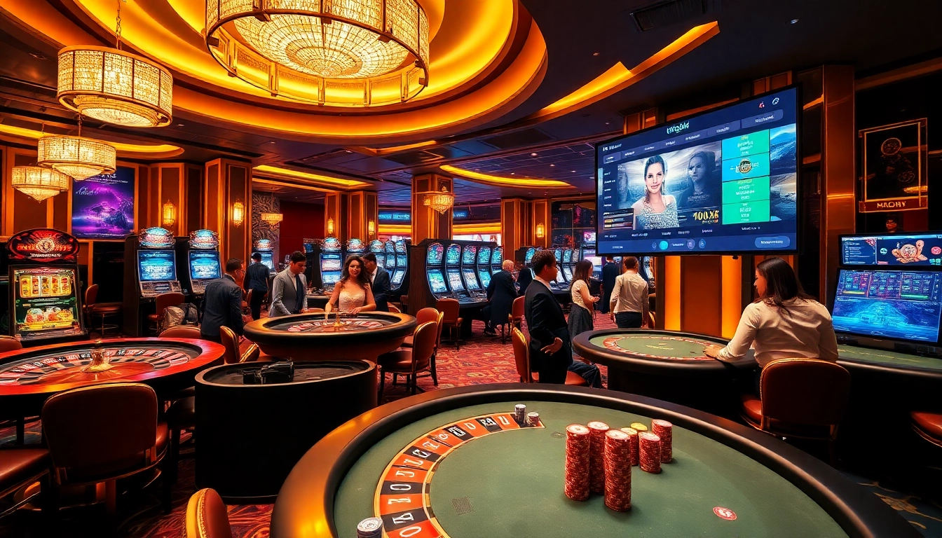 Engage with https://uk88.za.com/ as players enjoy thrilling casino games amidst a vibrant atmosphere.