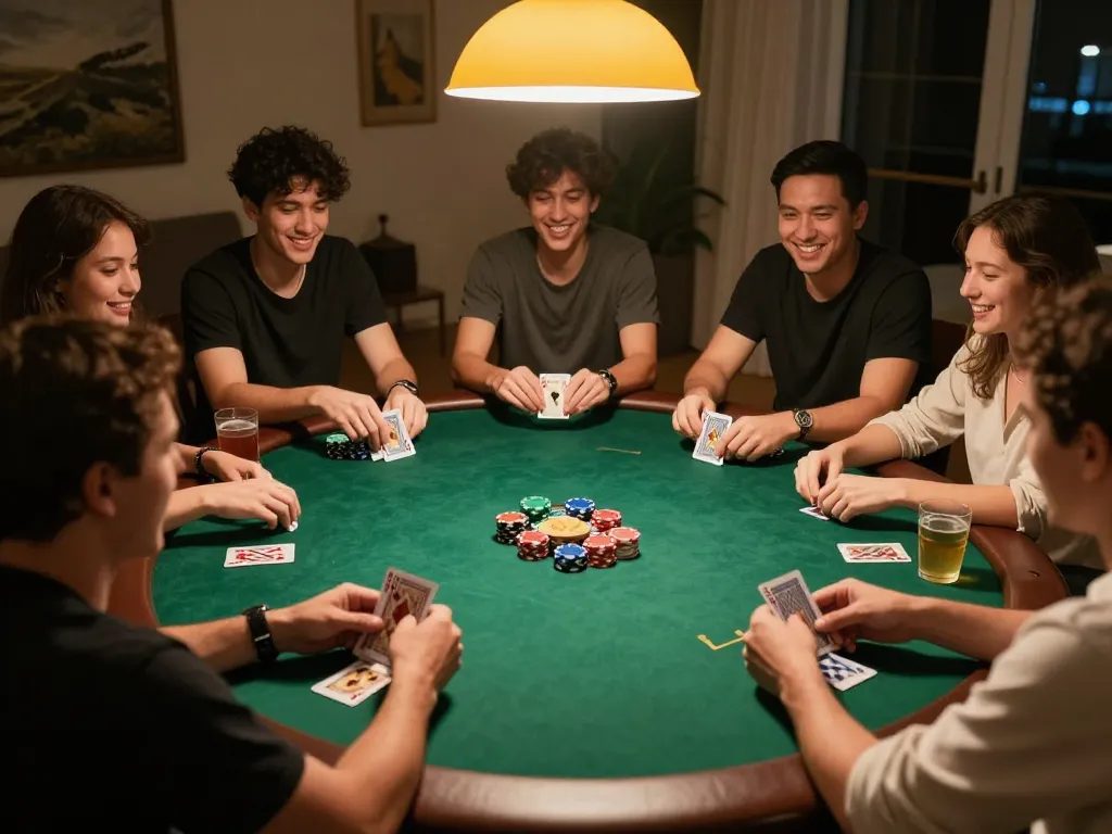 Taking action at the poker table with friends and engaging in tactics at taixiuonline8.