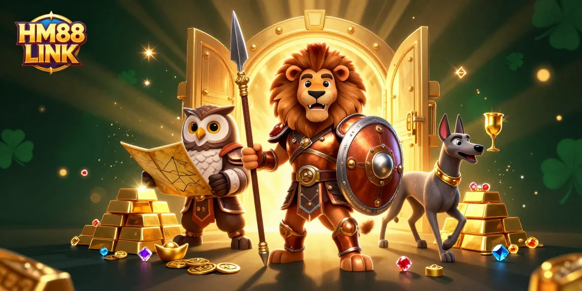 Experience thrilling gameplay with HM88 LINK in this vibrant 3D casino adventure.