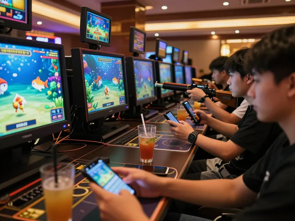 Engaging players enjoying game bắn cá đổi thưởng at online casino with vibrant graphics and interactive gameplay.