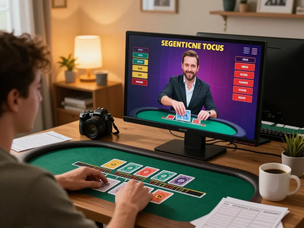 Engaging in a live dealer blackjack game at home on five88, showcasing strategy and excitement