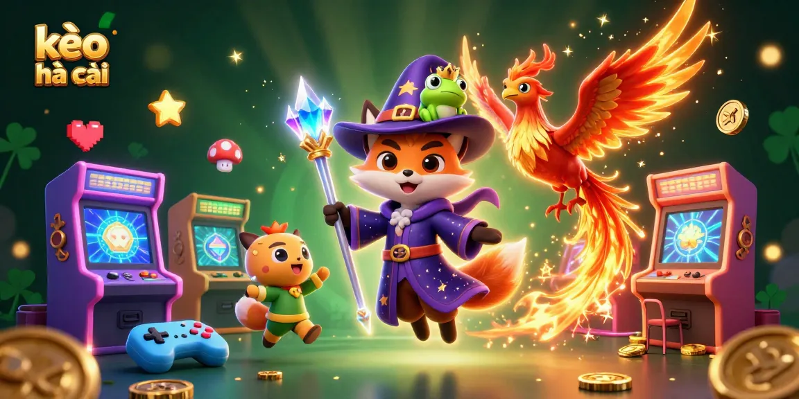 Engage with kèo nhà cái through vibrant 3D illustration featuring magical characters and casino elements.