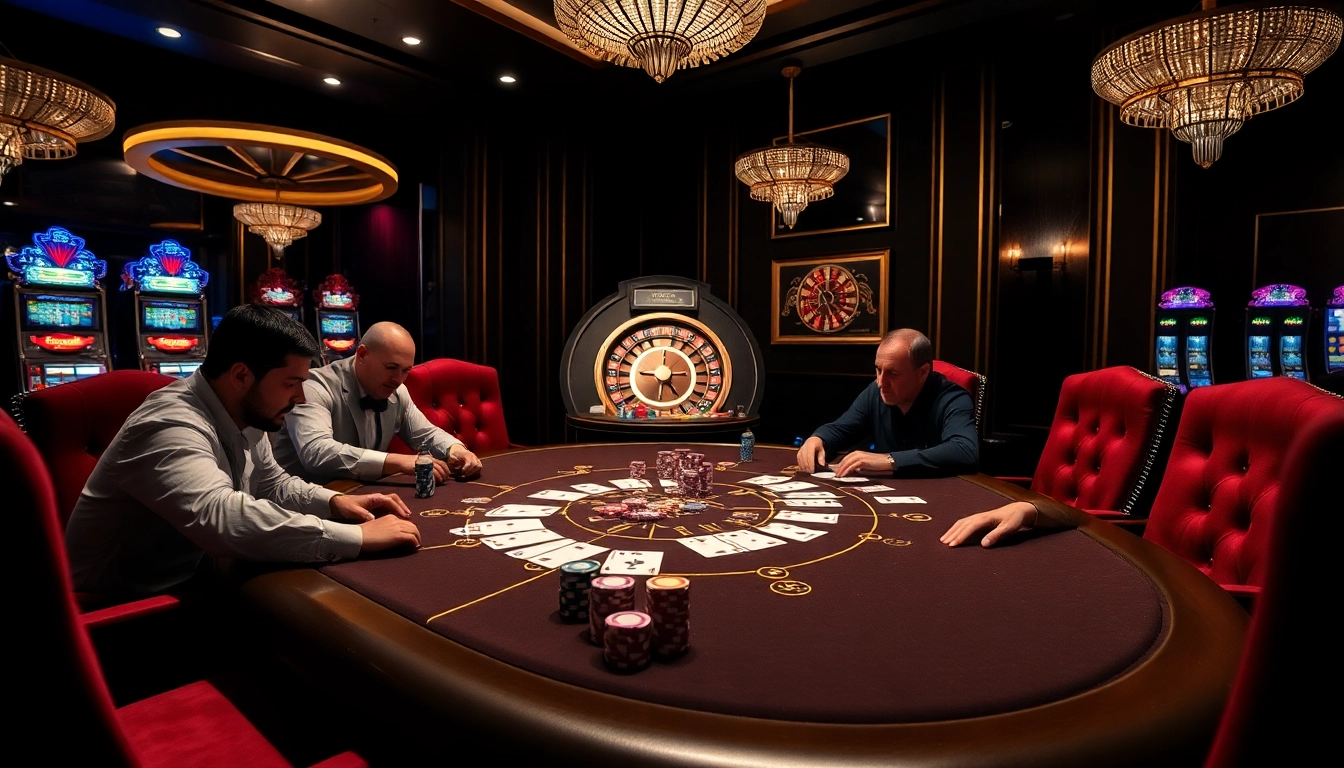 High-stakes gambling at ALo789 with poker chips, cards, and vibrant casino atmosphere.
