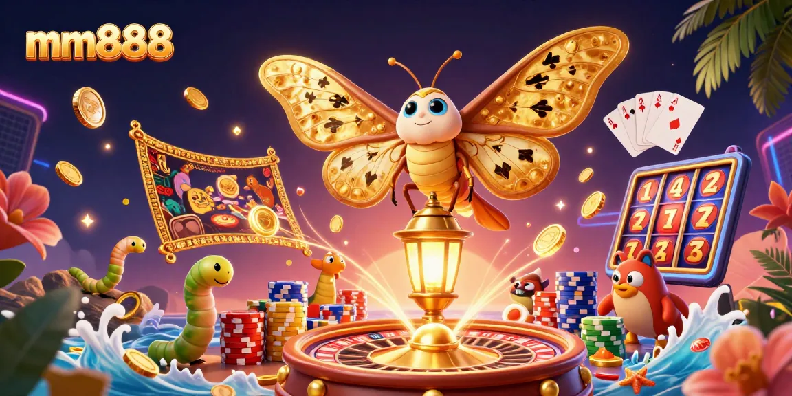 Immerse in the vibrant action of mm888, showcasing golden casino excitement with jackpot thrills.
