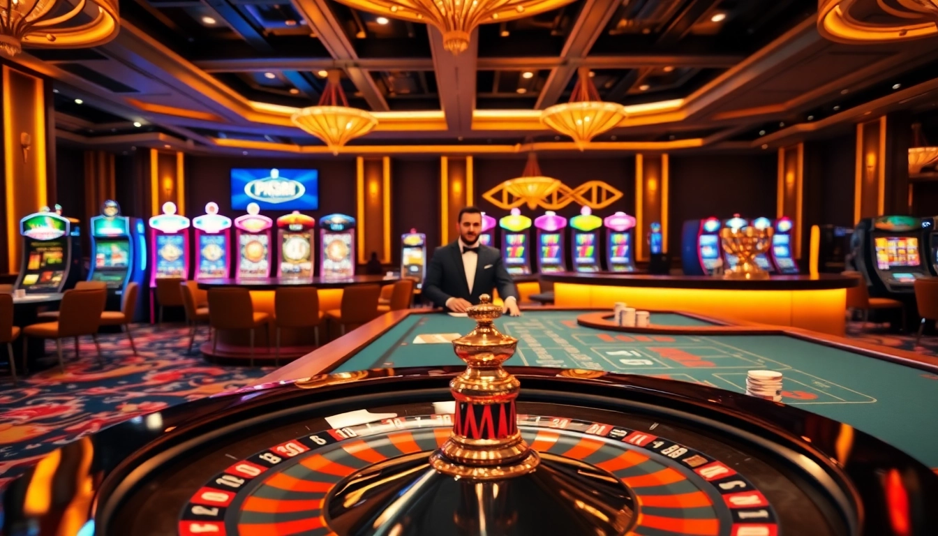 Experience the thrill of pg88 at an upscale live casino with vibrant tables and exciting games.