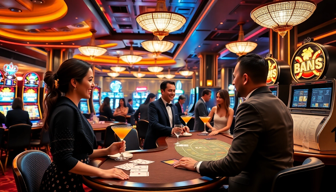 V9bet casino offers a luxurious gaming experience with table games and slot machines.