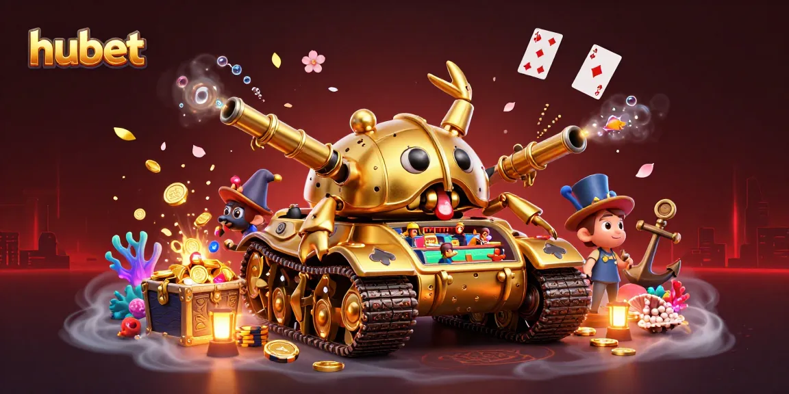 Experience the excitement of hubet with a massive golden beetle tank revealing a miniature casino.