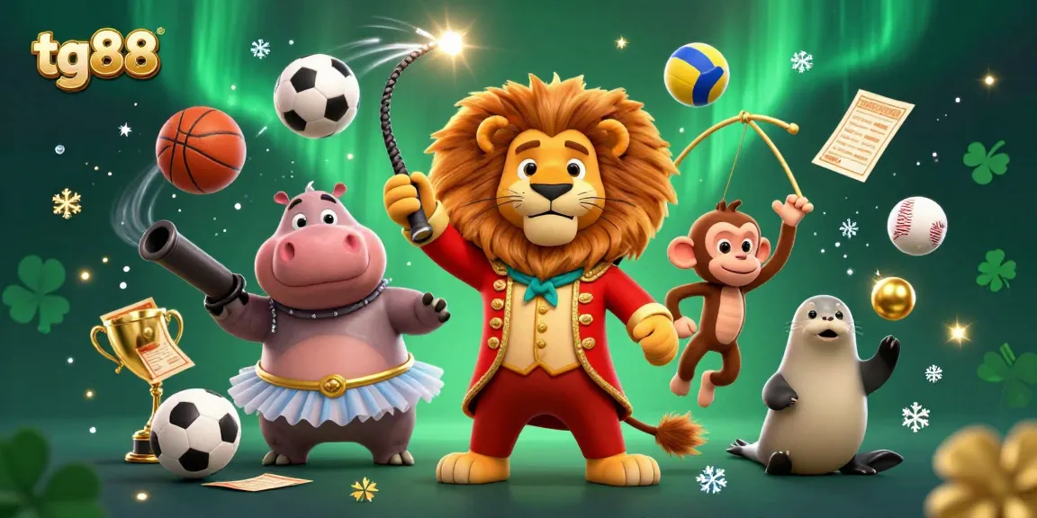 Experience the thrill of tg88 games with our animated casino characters and dynamic sports elements.