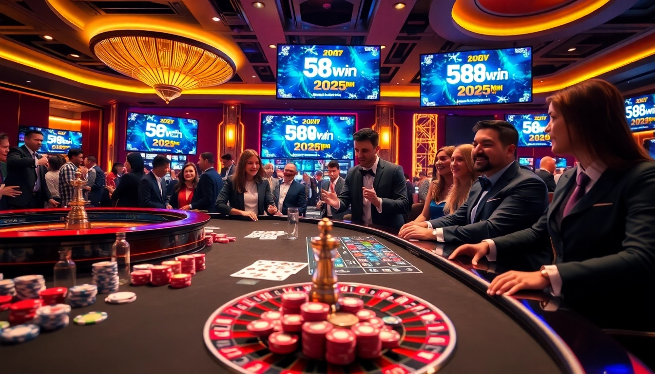 Experience the excitement of 58win 2025 with vibrant casino scenes and thrilling gameplay.