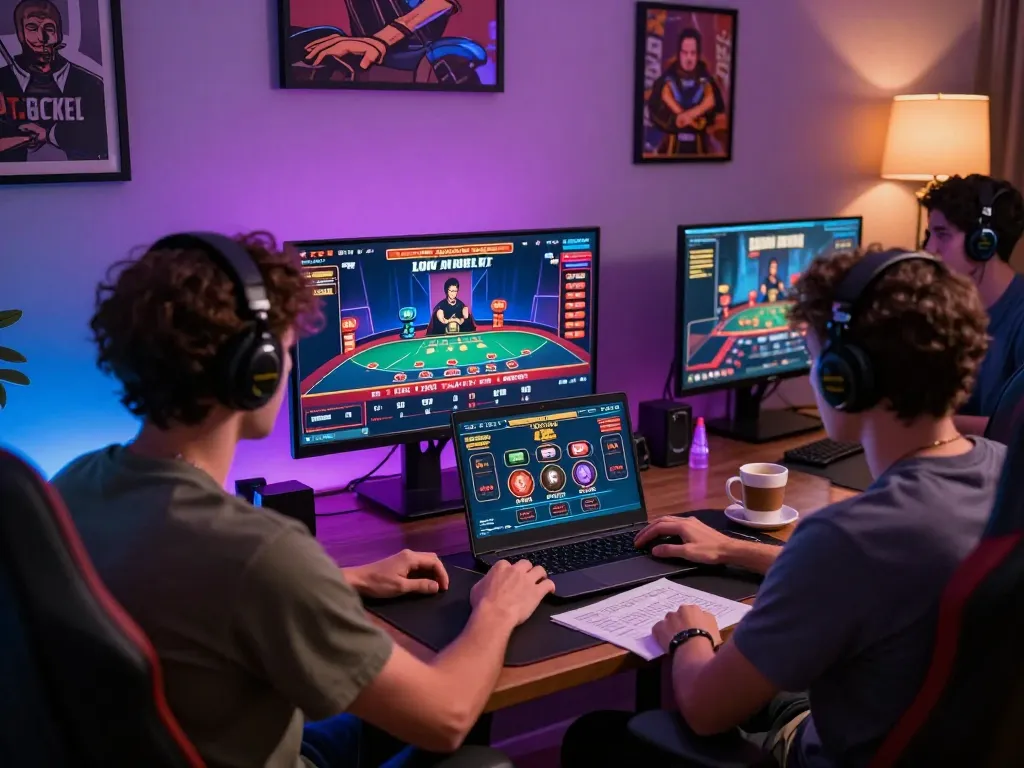 Player engaging in online casino gaming at 789win, featuring a live dealer blackjack game setup.