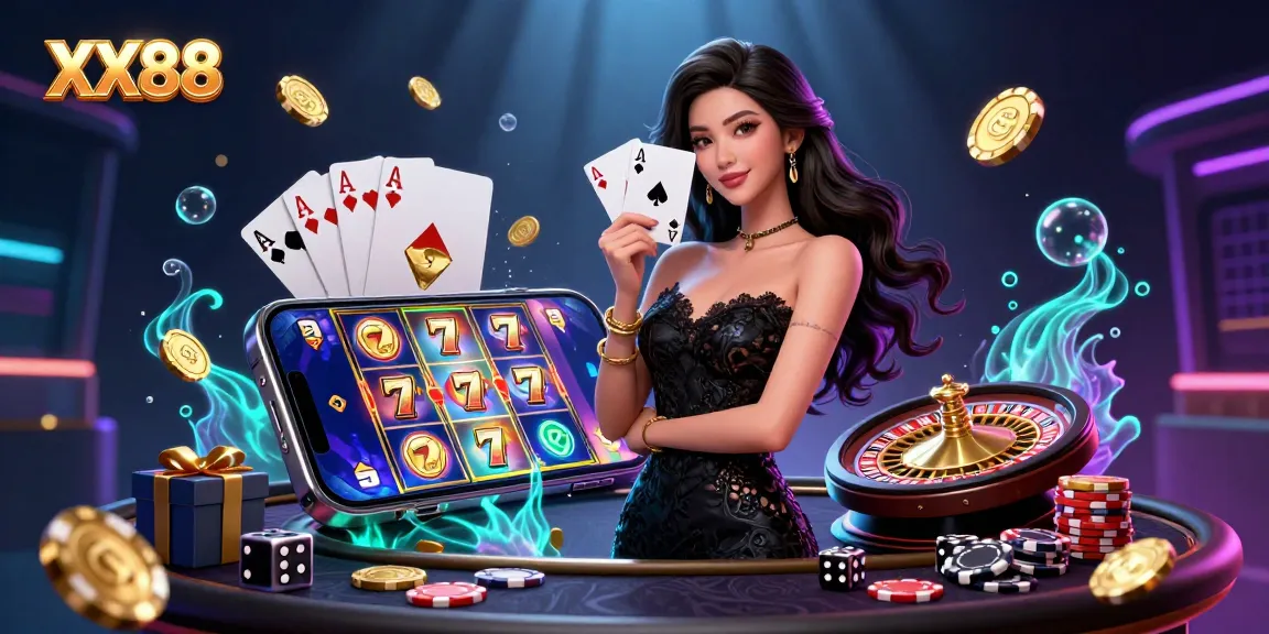 Experience the excitement of XX88 casino with vibrant graphics and engaging gameplay elements.