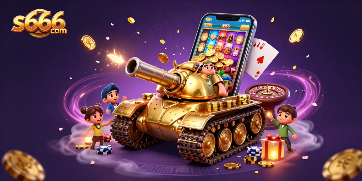 Experience thrilling games at s666 com with a colorful 3D casino tank revealing exciting features.