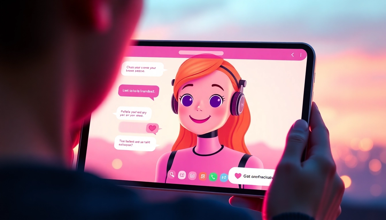 Engaging sex chat AI conversation on a sleek modern device.