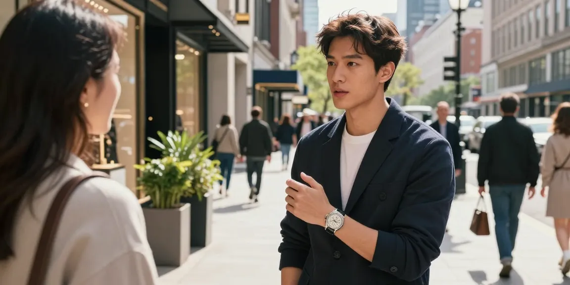 Stylish individual showcasing a replica watch in an urban setting, highlighting craftsmanship and luxury.