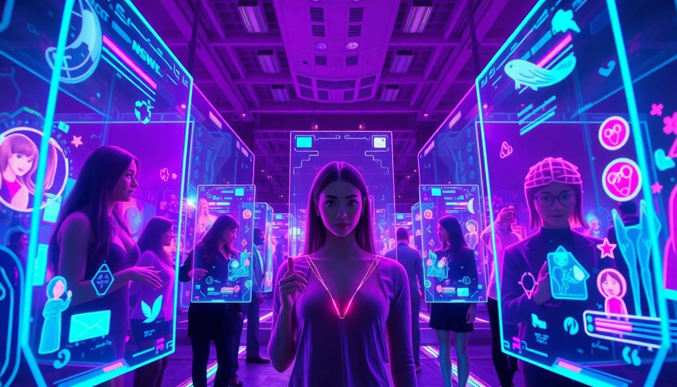 Explore the dynamic world of ai nsfw chat platforms in a vibrant digital landscape.