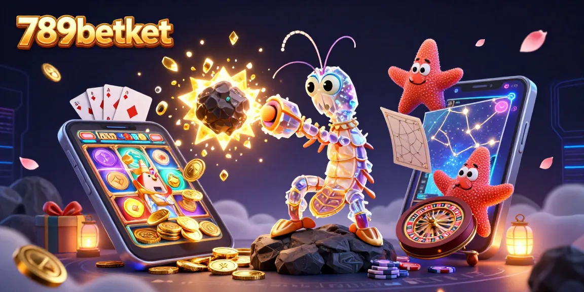 Engage with thrilling slot games at 789betket with vibrant colors and dynamic casino elements.